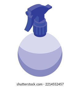 Spray Clean Icon Isometric Vector. Plastic Bottle. Disinfect Trigger