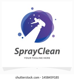 Spray Clean Logo Design Template