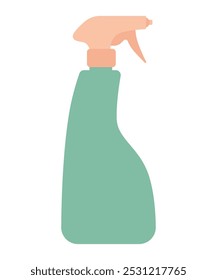 Spray for cleaning glass. Spray bottle in clip art style. Isolated vector illustration for your design