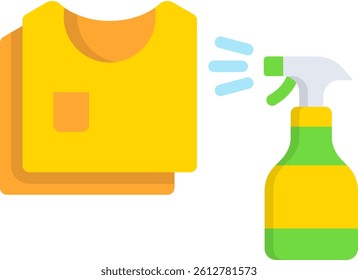 Spray Clothes Icon Flat Vector Illustration