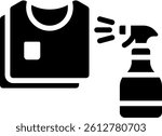 Spray Clothes Icon Glyph Vector Illustration