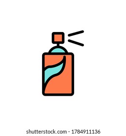 Spray, color, colorful icon. Simple color with outline vector elements of cultural activities icons for ui and ux, website or mobile application