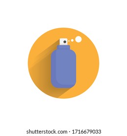 Spray colorful flat icon with shadow. spray can flat icon