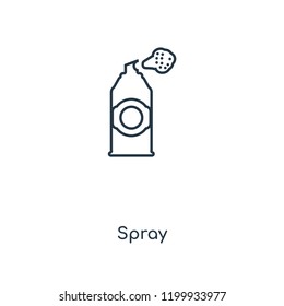 Spray concept line icon. Linear Spray concept outline symbol design. This simple element illustration can be used for web and mobile UI/UX.