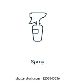 Spray concept line icon. Linear Spray concept outline symbol design. This simple element illustration can be used for web and mobile UI/UX.