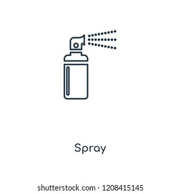 Spray concept line icon. Linear Spray concept outline symbol design. This simple element illustration can be used for web and mobile UI/UX.