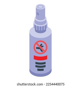 Spray control icon isometric vector. Cream person. Electric bracelet