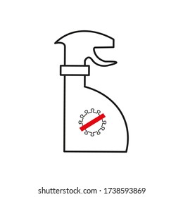 Spray for corona virus icons, prevent corona virus, corona virus, covid-19