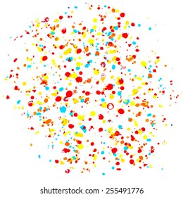 spray crayons on white