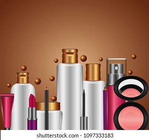 spray cream tube cosmetic makeup products