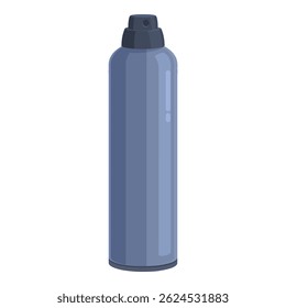 Spray deodorant bottle standing up isolated on white background