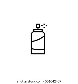 Spray deodorant line icon