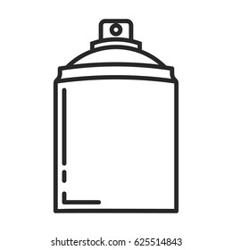 Spray deodorant line icon in simple outline style. This icon are perfect for your websites and applications.