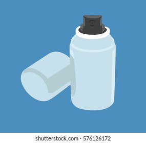 Spray deodorant vector illustration isolated