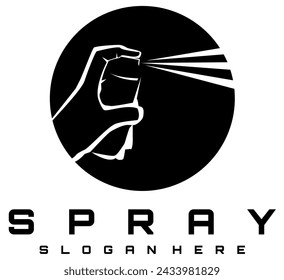 DISEÑO DE SPRAY LOGO VECTOR ART	