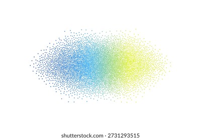 Rocíe el grano punteado punteado del elemento de la estrella del ruido. Vector salpicado de arena de polvo sucio. Figura de brillo de tinta de degradado de textura de punto de espolvoreo Grunge. Splash de Black Dots y2k Design Spot. Aislado