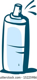 Spray drawing, illustration, vector on white background.