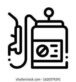 Spray Equipment Icon Vector. Outline Spray Equipment Sign. Isolated Contour Symbol Illustration