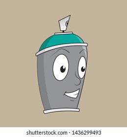 Spray face illustration vector surprised 