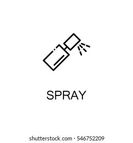 Spray flat icon. High quality outline symbol of medical euipment for web design or mobile app. Thin line signs of spray for design logo, visit card, etc. Outline pictogram of spray 