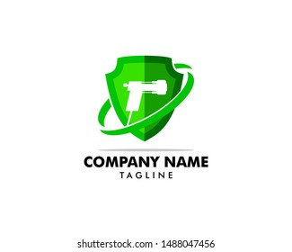 Spray foam insulation icon vector logo illustration