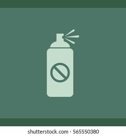 spray is forbidden, vector icon