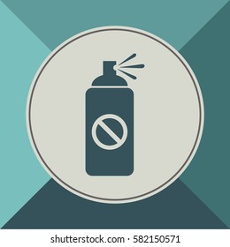 Spray is forbidden, vector icon