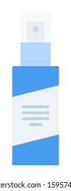 Spray for fresh breath vector flat icon isolated on white