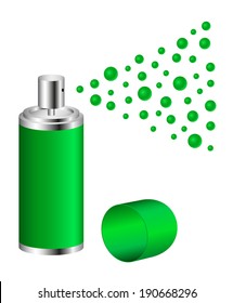Spray in green design