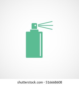 Spray Green Flat Icon On White Background