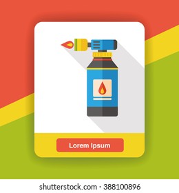 spray gun flat icon