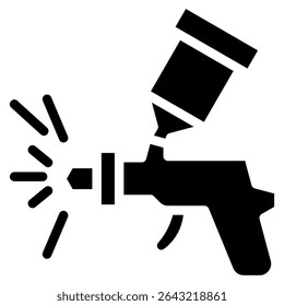 Spray Gun Icon Element For Design