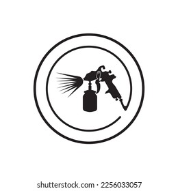 pistola de aerosol, icono logo gráfico vectorial diseño