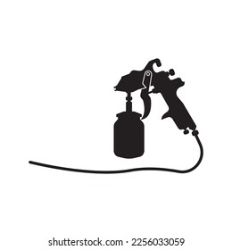 pistola de aerosol, icono logo gráfico vectorial diseño
