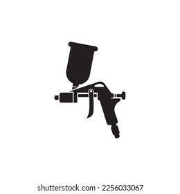 spray gun, icon logo vector illustration design