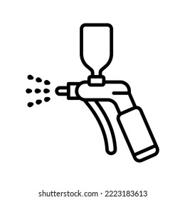 Spray gun icon. vector illustration
