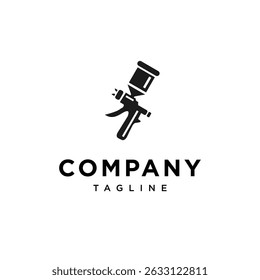 Vector de icono de logotipo de pistola de pulverización