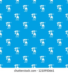 Spray gun pattern vector seamless blue repeat for any use