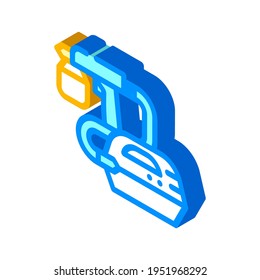 spray gun tool isometric icon vector. spray gun tool sign. isolated symbol illustration