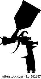 auto paint gun silhouette