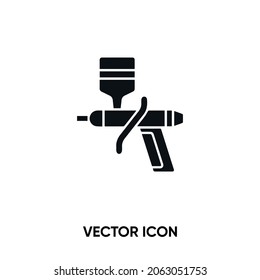 Spray gun vector icon. Modern, simple flat vector illustration for website or mobile app.Airbrush car paint symbol, logo illustration. Pixel perfect vector graphics