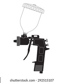Spray gun .Vector Illustration isolated on white background.