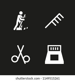 spray icon. 4 spray vectors with hair salon, cleaner and ink icons for web and mobile app