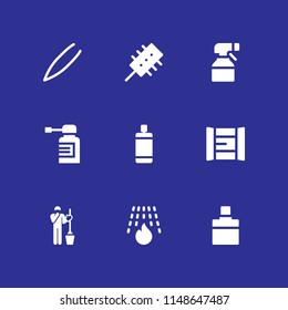 spray icon. 9 spray vectors with spray, sprayer, cleaner and fire extinguisher icons for web and mobile app