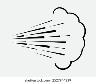 Spray icon of aerosol or airbrush for water gas nozzle steam, perfume deodorant, graffiti paint. Sign shower drops, disinfection, cleaning.