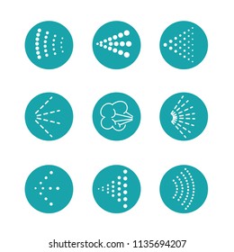 Spray Icon - Aerosol sprayer vector icon w Illustration with multiple styles