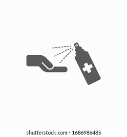 spray icon, alcohol spray vector