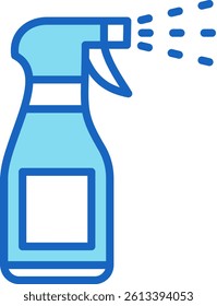Spray Icon Blue Vector Illustration