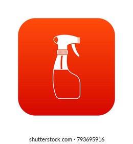 Spray icon digital red for any design isolated on white vector illustration