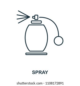 Spray icon. Flat style icon design. UI. Illustration of spray icon. Pictogram isolated on white. Ready to use in web design, apps, software, print.